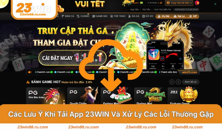 Tải App 23WIN 3 Thông báo lỗi khi cài app 23WIN và cách xử lý