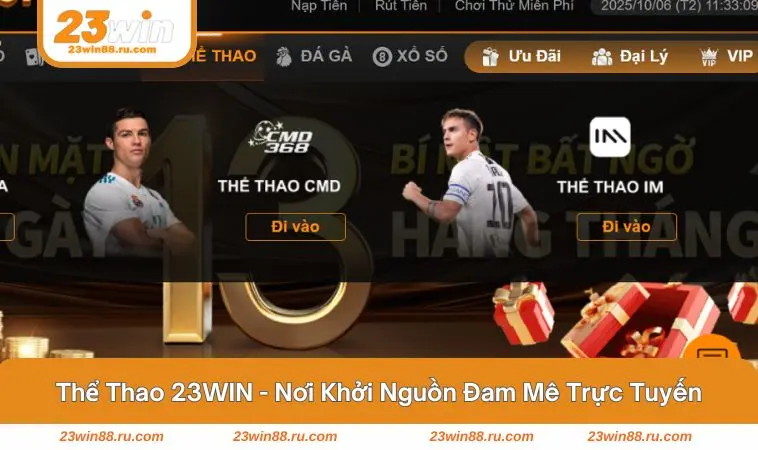 Tỷ lệ kèo bóng đá trực tuyến tại 23WIN rõ ràng và minh bạch 